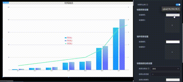 标题与组件背景设置演示