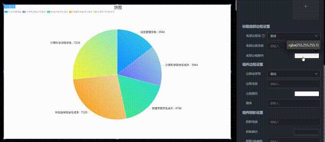 标题底部边框与组件边框设置演示