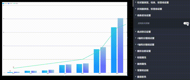 线条发光设置演示